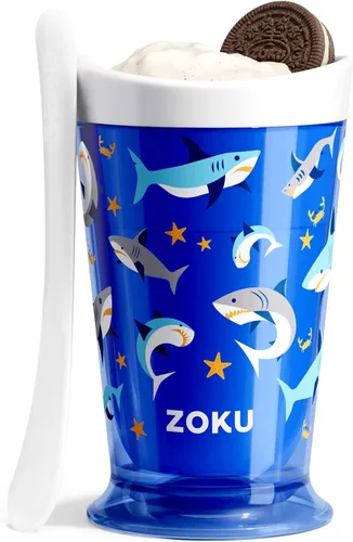 Miniatura 18 de Fábrica de batidos Zoku Slush y Shake Maker, color naranja, Casual, talla única , Azul