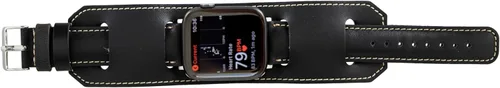 Miniatura 4 de HARDISTON Brazalete de reloj compatible con Apple 41mm para hombres y mujeres, hecho a mano de cuero genuino, compatible con iWatch Series 11 10 9 8
