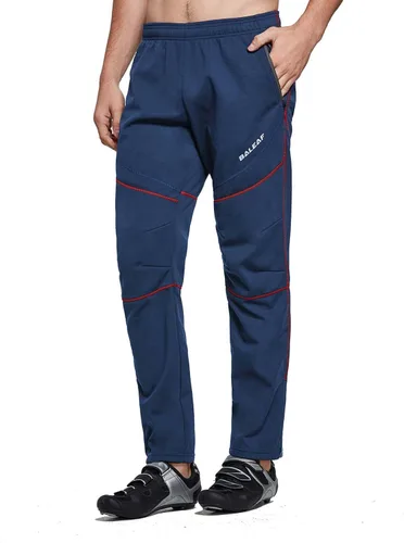 Miniatura 15 de baleaf Pantalones de forro polar para hombre, pantalones de ciclismo de invierno, ropa de bicicleta de montaña, equipo térmico para correr en clima
