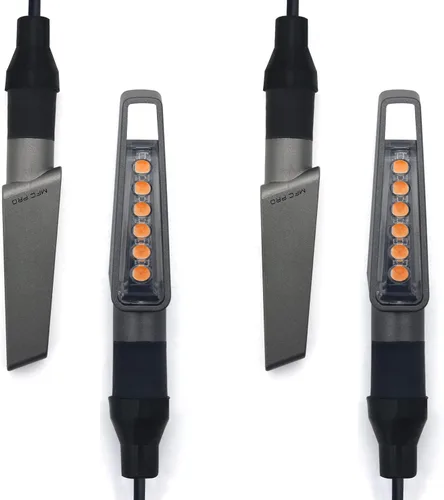 Miniatura 6 de Luces indicadoras de motocicleta que fluyen luces LED intermitentes para YAMAHA FZ8 MT07 FZ6 FZ09 FZ07 VMAX para DAYTONA 675 para VSTROM DL650