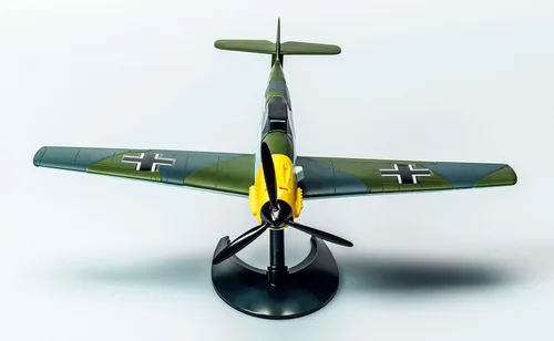 Miniatura 7 de Airfix Quickbuild Messerschmitt 109 - Kit de construcción de modelo de plástico de avión en ladrillo J6001