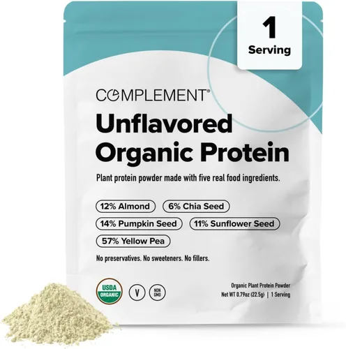 Miniatura 7 de Complement Proteína vegana de chocolate orgánico en polvo (15 porciones) baja en carbohidratos, baja en calorías, sin azúcar, sin soja, sin OMG, sin