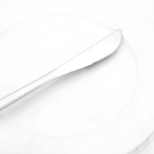 Miniatura 28 de Juego de 6 tenedores de postre de acero inoxidable de 3 dientes, juego de tenedores para frutas y tartas, 5.31 pulgadas, color plateado