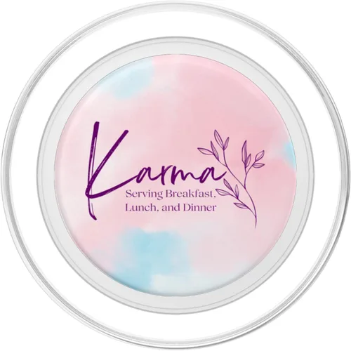 Miniatura 2 de Karma - Positividad, espiritualidad, vibración positiva, PopSockets florales MagSafe PopGrip para iPhone
