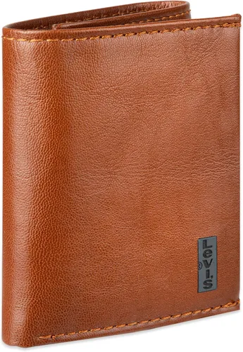 Miniatura 59 de Levi's Billetera triple para hombre, elegante y delgada, incluye ventana de identificación y tarjetero de crédito