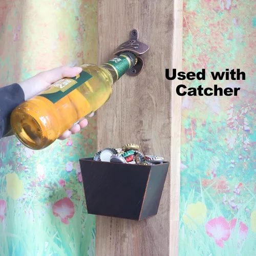 Miniatura 3 de Abridor de botellas de calavera montado en la pared, a prueba de óxido, antiguo tornillo en la pared, abridor de tapas de botellas de cerveza pirata
