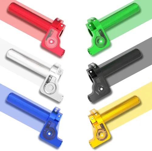Miniatura 7 de Puño del acelerador para motocicleta de 22mm CNC de aluminio Quick Twister con cable del acelerador CRF50 70 110 IRBIS 125 250 Accesorio