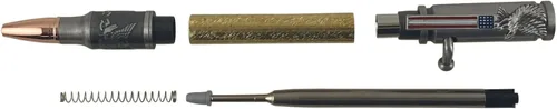 Penn State Industries PKCP8AEAP - Kit de bolígrafo de acción patriótico grabado con perno de águila calva (1, peltre antiguo)