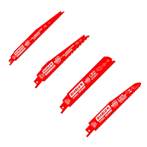 Miniatura 5 de Diablo Cuchillas alternativas bimetálicas con revestimiento Perma-Shield para madera incrustada en clavos, 6 pulgadas de longitud, diseño de dientes
