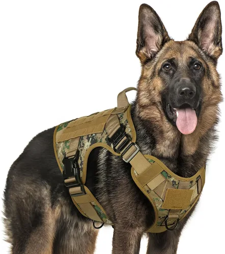 Miniatura 41 de rabbitgoo - Arnés táctico para perros pequeños, arnés resistente para mascotas con asa, chaleco de servicio sin tirones para razas pequeñas, chaleco
