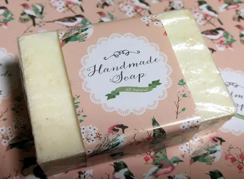 Miniatura 13 de Cinta de papel de envoltura para barra de jabón casera 20 piezas (horizontal - rosa claro)