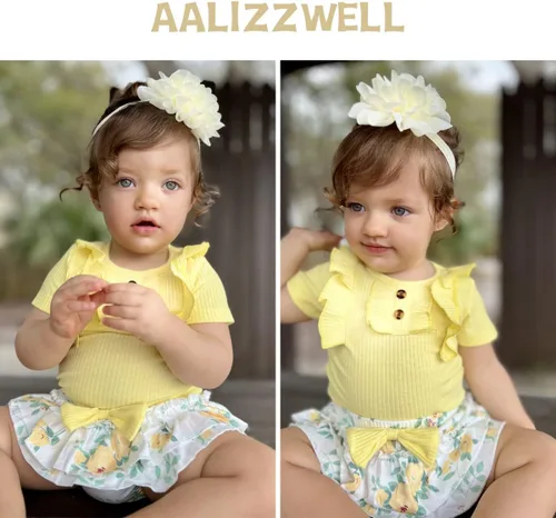Miniatura 2 de Aalizzwell Traje de verano para bebés recién nacidos