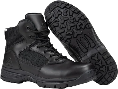 Miniatura 4 de RYNO GEAR Botas militares tácticas de combate con forro CoolMax, costuras en contraste y suela antideslizante