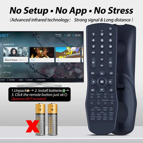 Miniatura 3 de VR1 Nuevo control remoto universal para TV LCD Vizio y TV de plasma JV50P VX52L VX42L VX37L VW42L VW37L VW26L VW22L VU42L VS42L VA26L VA22L VA220E