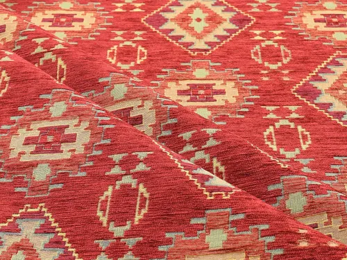 The Yard Meter - Tapiz de tela para tapicería Kilim bohemio tribal del suroeste turco, persa, marroquí, mexicano, étnico mexicano (1 yarda (55 x 36
