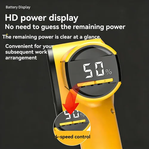 Miniatura 5 de Rechargeable High-Speed Cardboard Cutter, Cordless Electric Scissors, Automatic Cardboard Box Cutter with Safety Lock, 4-Speed Adjustment, Rotary
