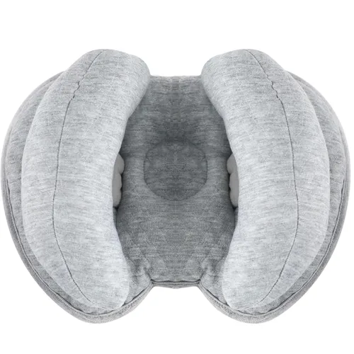 Miniatura 8 de KAKIBLIN Almohada de cabeza para bebé, almohada de cuello de plátano 2 en 1 para bebé, almohadas de cuello para bebés para la silla de paseo, Rosa