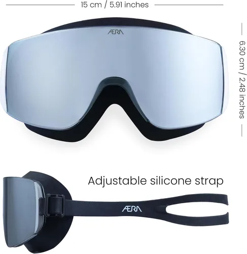 Miniatura 11 de ÆRA Gafas de natación ultraligeras sin marco, lente nanotecnológica antivaho, 100% protección UV, surf, SUP, moto acuática, esquí acuático, aguas