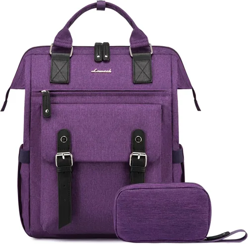 Miniatura 14 de LOVEVOOK - Mochila para laptop, para viaje de trabajo, bolso de enfermera, profesor, médico, viajero, para computadora de negocios, mochila