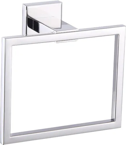 Miniatura 12 de GERZWY Moderno soporte de toalla negro SUS304 de acero inoxidable toallero anillo de toalla para baño Lavatorio montaje en pared