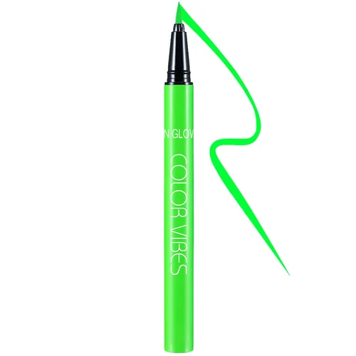 Miniatura 14 de Delineador de ojos líquido de neón UV, delineador de ojos de color mate, delineador de ojos pigmentado a prueba de manchas impermeable, brilla