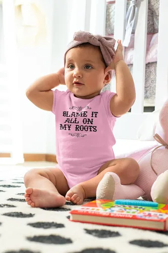 Miniatura 5 de Pop Threads Blame It All On My Roots Country Music Cute Funny Western Baby Toddler Kids Girl Boy T-Shirt