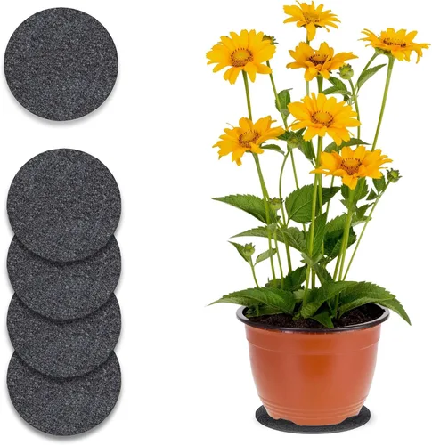 Miniatura 11 de Curtis Wagner Plastics Corp. MC-600 - Tapete de corcho para plantas (6 pulgadas de diámetro, 5 unidades) – Posavasos redondos de corcho