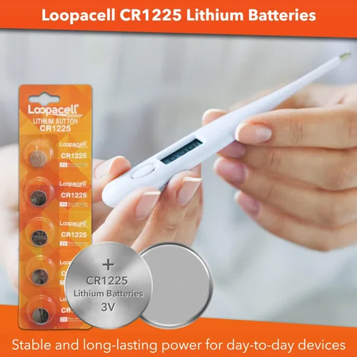 Miniatura 2 de Loopacell CR1225 batería botón de litio tamaño pequeño, 3 V, 5