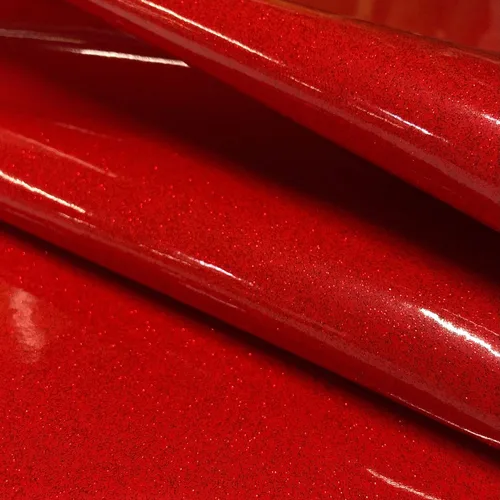 Miniatura 23 de Tela de vinilo brillante, hojas de piel sintética con purpurina suave, material brillante, ideal para hacer bolsas de tapicería, lazos para el pelo