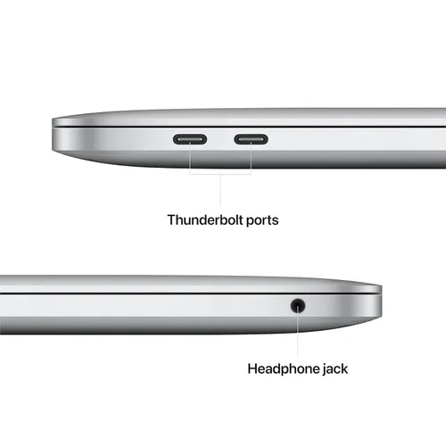 Miniatura 5 de Apple MacBook Pro 2022 con chip Apple M2 de 13 pulgadas, 8 GB de RAM y 256 GB de almacenamiento SSD, color plateado (renovado prémium)
