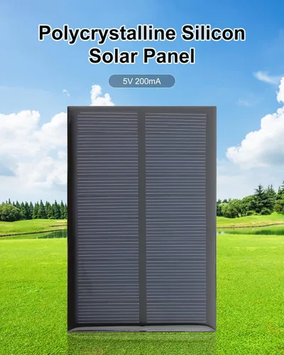 Miniatura 3 de Paneles Solares Micro con Cable, Kit de 5 Piezas de Células Solares Fotovoltaicas de 5V 200mA 110mmx60mm / 4.33'x 2.36
