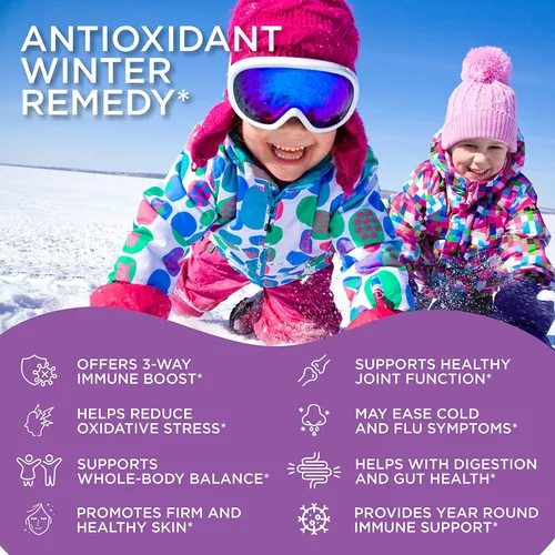 Miniatura 6 de RUWAA NUTRITION Vitaminas, gomitas de saúco, suplementos de zinc y vitamina C: vitaminas de apoyo inmunológico, hueso, cerebro, pulmón, piel