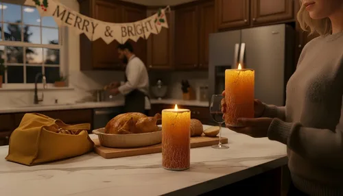 Miniatura 2 de Velas de Pilar de Vidrio Sin Llama Parpadeantes con Temporizador Remoto, Operadas por Batería LED 3D Llama en Movimiento Velas de Cera Real, Control