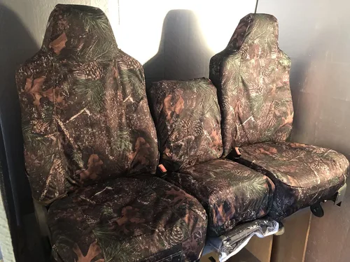 Miniatura 4 de Fundas pasa asientos Durafit Seat para Ford modelos 2002-2010, F250/F350/F450/F550, 40/20/40, con respaldar alto y camuflaje a elección
