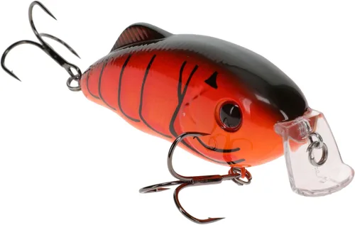 Miniatura 28 de Strike King Hybrid Hunter Shallow Jr. Señuelo de pesca, crankbait de buceo poco profundo, pico de 90 grados, ojos 3D, sonajero fuerte, se sumerge
