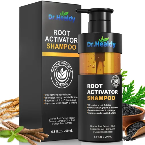 Miniatura 16 de Champú activador de raíces para hombres, champú para el crecimiento del cabello para pérdida de cabello y adelgazamiento del cabello, sin sulfato