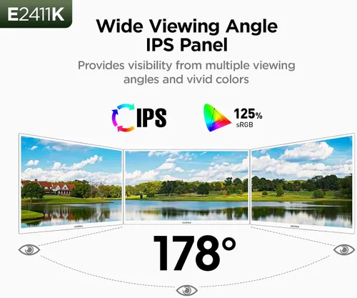 Miniatura 2 de KOORUI Monitor de PC FHD IPS de 24 pulgadas, sincronización adaptativa de 144 Hz, cuidado de los ojos, inclinación ajustable, HDMI y VGA, montaje