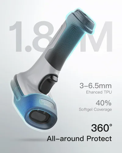 Miniatura 3 de Inateck - Escáner de código de barras Bluetooth, 1 carga para 180 días de espera, alcance de 35 m, escaneo automático rápido y preciso, BCST-70