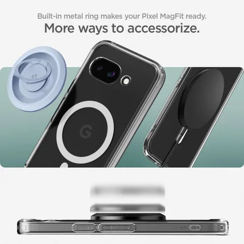 Miniatura 4 de Spigen Funda para Pixel 9a, Ultra Hybrid MagFit (2025) [Compatible con accesorios MagSafe] [Anti-amarillamiento] - Transparente