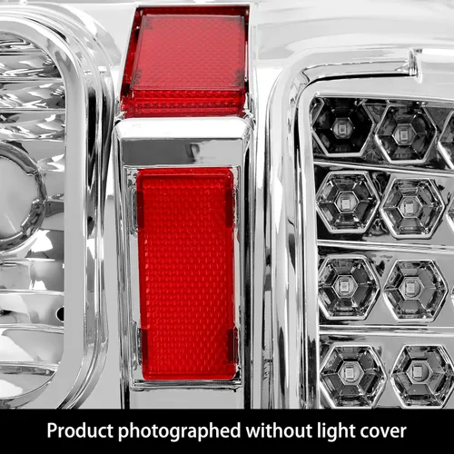 Miniatura 7 de KUAFU Par de luces traseras compatibles con Toyota Tundra Pickup 2007-2013, conjunto de lámpara trasera de freno trasero de plástico para el lado
