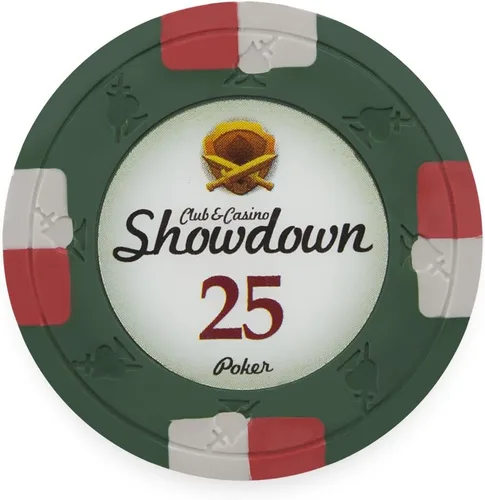 Miniatura 13 de Claysmith Gaming Paquete de 50 fichas de póquer Showdown, compuesto de arcilla pesada de 0.48 oz