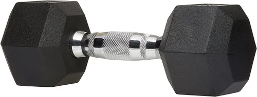 Miniatura 2 de JKSPORTS Mancuerna hexagonal con revestimiento de goma