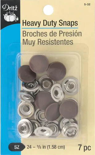 Miniatura 5 de Dritz 5-38 broches de presión resistentes, latón antiguo, tamaño 24 (5/8 pulgadas), 7