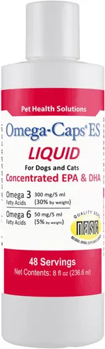Miniatura 12 de Omega Caps ES Extra Strength para perros grandes y gigantes Omega-3 y Omega-6 Suplemento antioxidante de ácidos grasos formulado por veterinarios