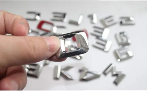 Miniatura 4 de Emblemas cromados para maletero de automóvil, emblemas para Mercedes Benz E43 E55 E63 AMG E200 E250 E300 E320 E350 E400 E180 4MATIC CDI (E350)
