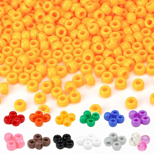 Miniatura 16 de Kit de Fabricación de Pulseras Dowsabel, Cuentas para Hacer Pulseras Poni, Kandi, Arcilla Polimérica, Cuentas con Cara Sonriente y Letras para Hacer