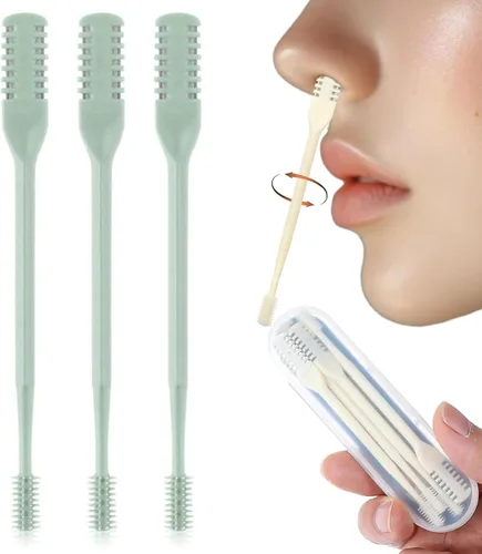 Miniatura 20 de Herramienta removedor de vello nasal de 360°, recortadora de vello nasal portátil para hombres y mujeres, cortador de pelo nasal 2 en 1, cuchillo