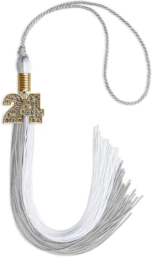 Miniatura 197 de Endea Graduation Borla de doble color con dije dorado (negro/oro brillante, 2022)