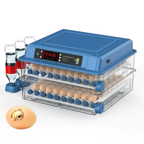 Incubadora para incubar huevos 6-256 capacidad de huevos, reposición automática de agua de 360 grados vista LED huevo vela vela pollo/pato/codorniz
