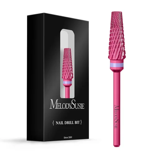 Miniatura 9 de MelodySusie Super Cut Edition Brocas para Uñas 5 en 1, Brocas Multifunción de Carburo de Tungsteno de 3/32'', Adecuadas para Manicura Pedicura